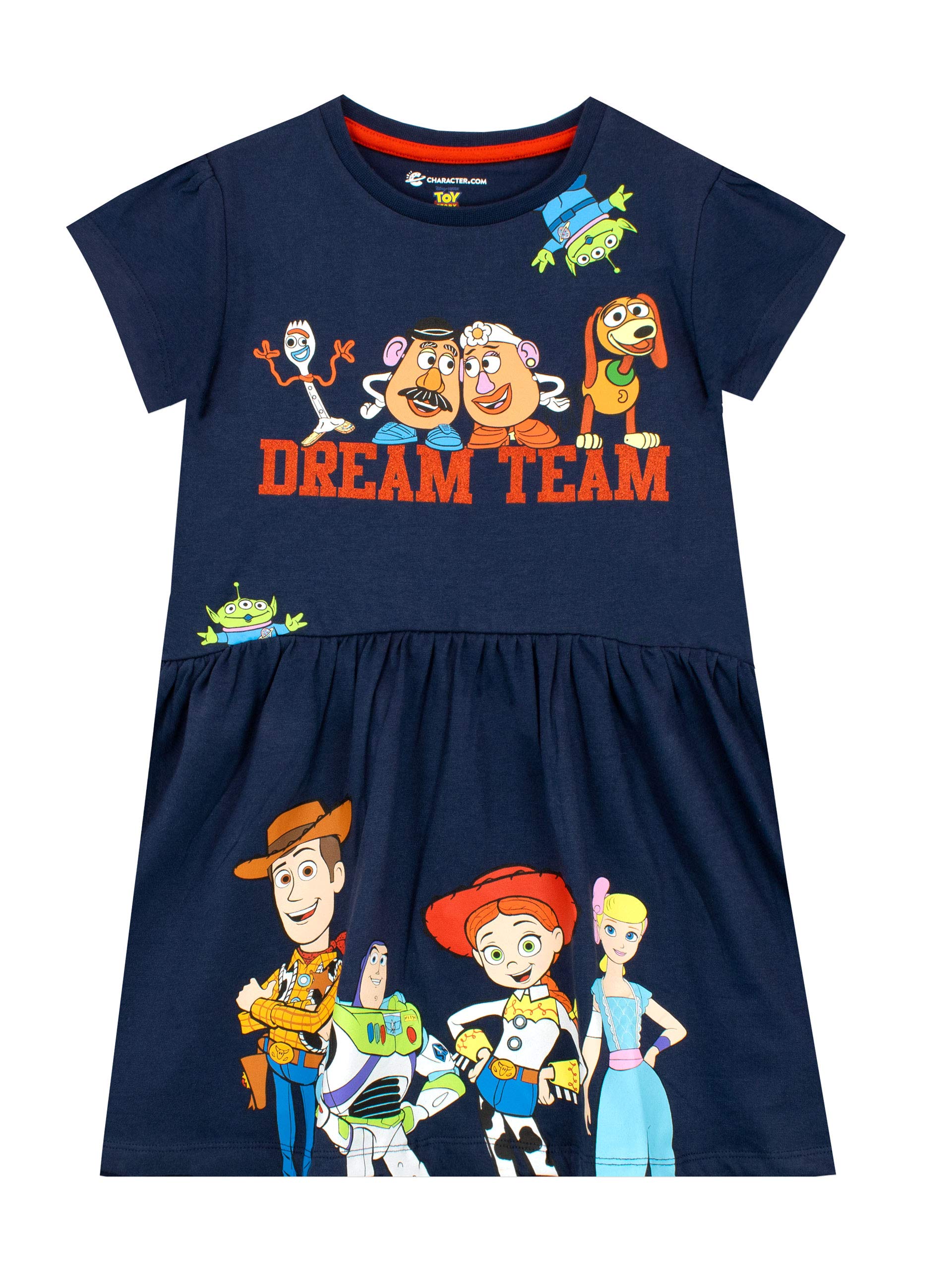 Amazon.com: Disney Girls' Toy Story Dress Size 6 Blue : Clothing